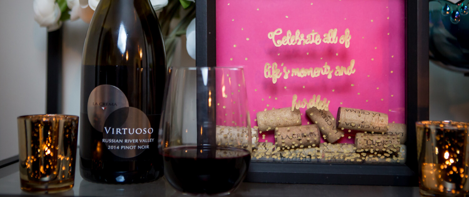 DIY Cork Display to Celebrate Life s Moments La Crema