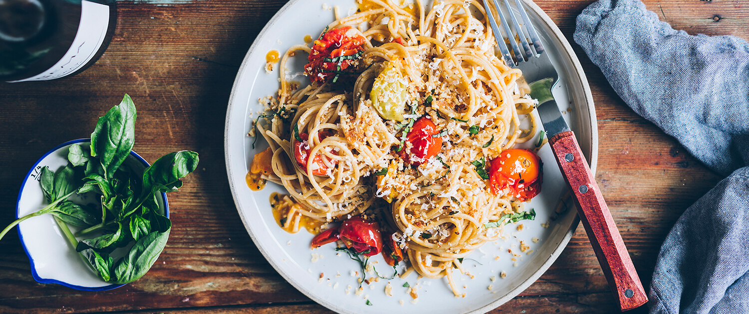 Blistered Tomato Pasta - La Crema