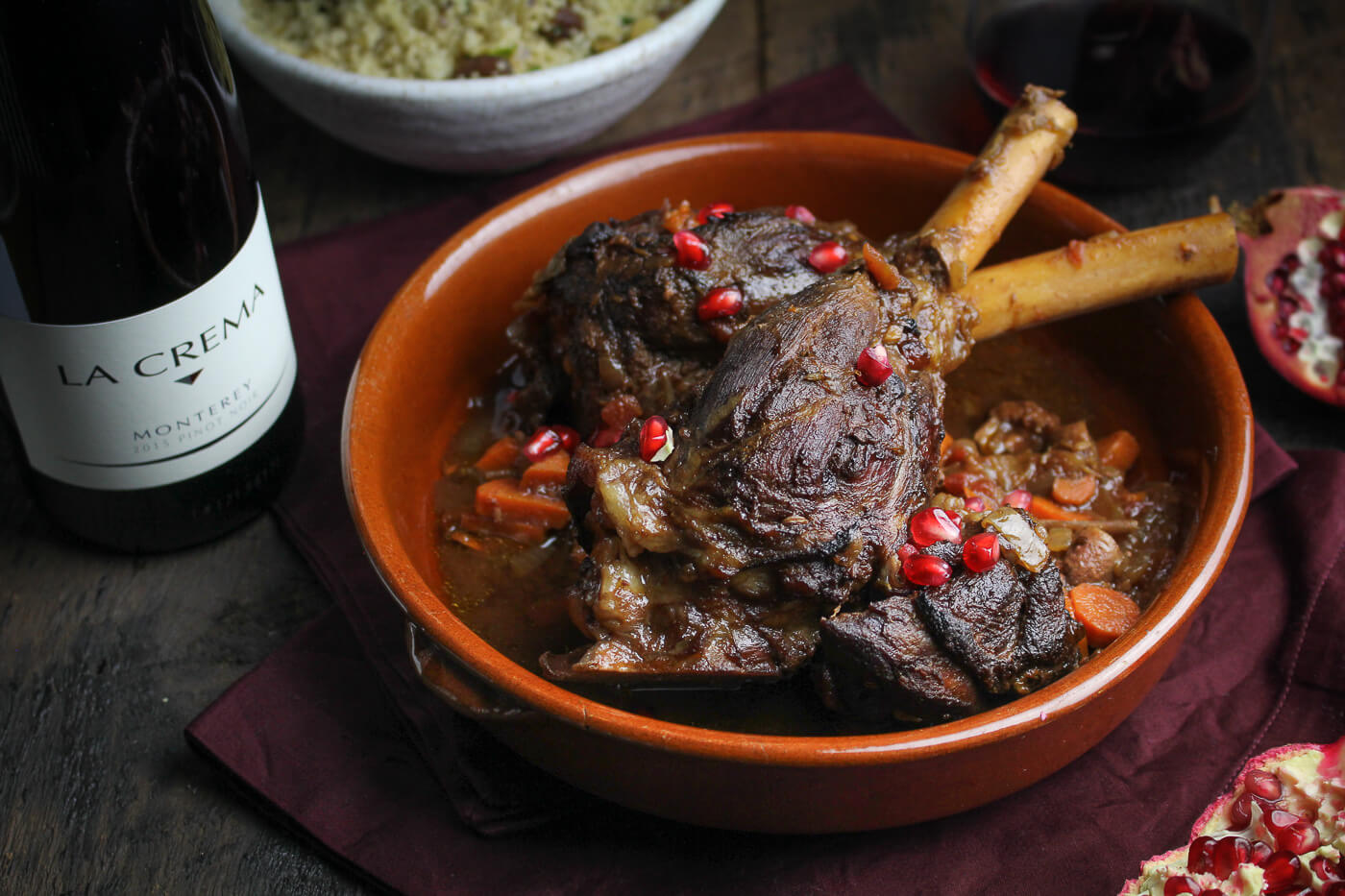 Moroccan Dinner: Moroccan Braised Lamb Shanks - La Crema