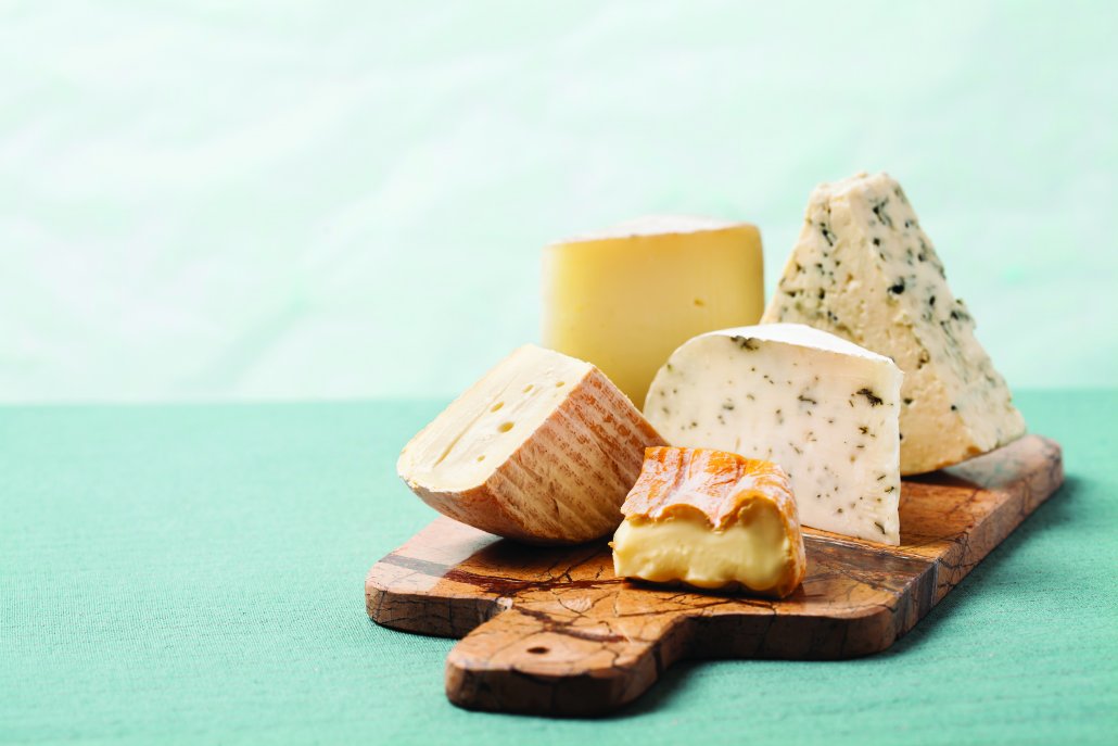 Selection of cheeses